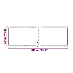 Acheter vidaXL Housse de protection plantes avec œillets 1x10 m polyéthylène