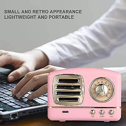 Universal En haut-parleur Bluetooth portable par les enceintes de musique de carte USB / TF de la radio Radio USB / TF (rose)