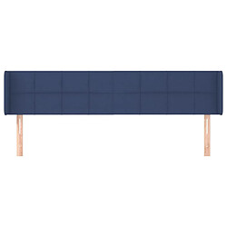 Avis Maison Chic Tête de lit scandinave avec oreilles,meuble de chambre Bleu 163x16x78/88 cm Tissu -MN26107