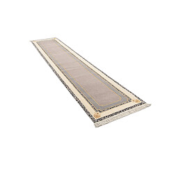 Vidal Tapis de couloir en laine 399x84 beige Darya