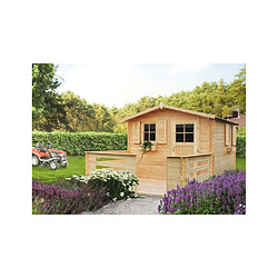 Maison De La Tendance Maison de jardin JACINTHE en bois épicéa 340x340 cm H. 234 cm