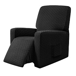 Housse De Canapé Inclinable élastique Housse De Fauteuil Souple Antidérapante Noir