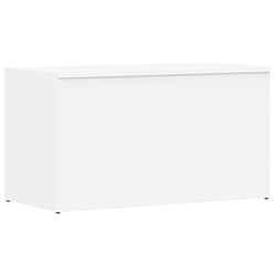 vidaXL Coffre de rangement Blanc 84x42x46 cm Bois d'ingénierie