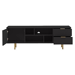 Bestmobilier Monica - meuble TV - noir - 150 cm