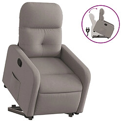 vidaXL Fauteuil inclinable taupe tissu