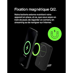 SANAG Boostcharge Pro Batterie Externe Sans Fil 10 000 Mah Avec Qi2 (Chargeur Portable Compatible Magsafe, Support Intégré, Pour Iphone 16, 16 Plus, 16 Pro, 16 Pro , Iphone 15, Etc., Noire) pas cher