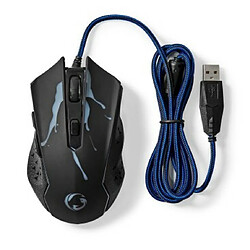 Avis Nedis GMWD210BK souris Droitier USB Type-A Optique 3600 DPI