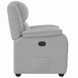 Avis vidaXL Fauteuil inclinable gris nuage tissu