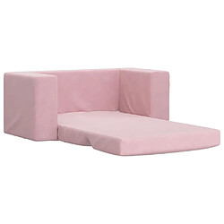 Acheter Maison Chic Canapé-lit convertible 2 places, Clic-Clac pour enfants rose peluche douce -GKD75734