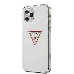 Guess Maroquinerie Guess GUHCP12MPCUCTLWH Collection Triangle Coque de Protection pour iPhone 12/12 Pro 6,1`` Blanc