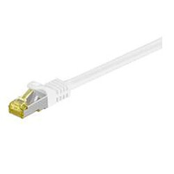 Disney RJ45 patch cord S/FTP (PiMF), w. CAT 7 raw cable 0.5m White 4x2xAWG 26, CU