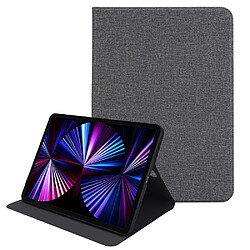 Etui en PU Texture de tissu avec support gris pour votre Apple iPad Pro 12.9 pouces (2021)