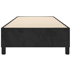 Acheter vidaXL Cadre de lit sans matelas noir 80x200 cm velours