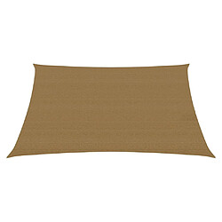 Helloshop26 Voile d'ombrage 160 g/m² 2,5 x 3 m PEHD taupe 02_0009296