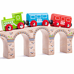 Bigjigs Rail Viaduc ferroviaire en bois