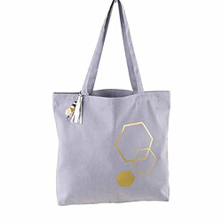 Rayher Sac en coton 46 x 30 cm - Gris