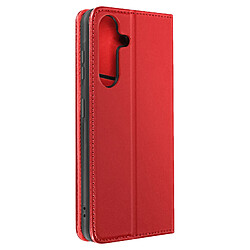 Avizar Housse pour Samsung Galaxy S23 FE Cuir Véritable Porte-carte Rouge