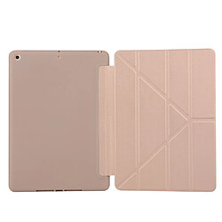 Acheter Etui en PU + silicone déformé avec support or pour votre Apple iPad 10.2 (2019)