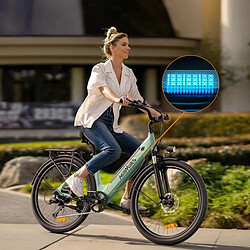 Avis HillMiles MileCity 250 W 26" Vélo de Ville Electrique 36 V 13 Ah 468 Wh avec capteur de couple - Vert