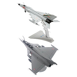 Avion Dassault Rafale 1/72 + Avion de Chasse F-8 et Support En Alliage Moulé sous Pression