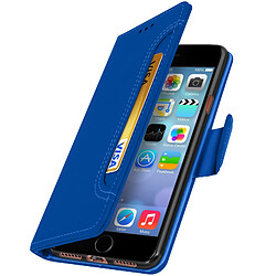 Avizar Housse iPhone SE 2022, 2020 et 8, 7, 6S, 6 Portefeuille Fonction Support bleu