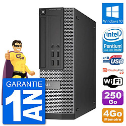 PC Dell OptiPlex 7020 SFF Intel G3220 RAM 4Go Disque Dur 250Go Windows 10 Wifi - Occasion