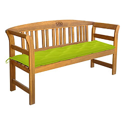 Maison Chic Banc de jardin | Banquette de jardin | Chaise Relax avec coussin 157 cm Bois d'acacia massif -MN59213