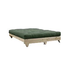 Avis Inside 75 Banquette convertible FRESH pin coloris vert olive couchage 140x200 cm.