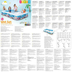 Avis INTEX Piscine Swim Center Family 305x183x56 cm Design de vie marine