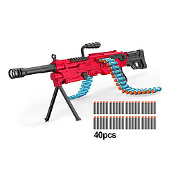 TechKidz Fusil Motorisé Rafale à Fléchettes en Mousse Modèle Sniper Rouge / Noir