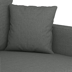 Acheter Maison Chic Ensemble de canapés 2 pcs avec coussins, Canapé droit Sofa pour Salon Gris foncé Tissu -GKD408503