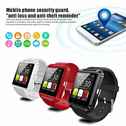 Acheter U8 Digital Smart Watch Sports Tracker Pour Montre Temps Podomètre Calories Réveil Surveillance Du Sommeil Rouge