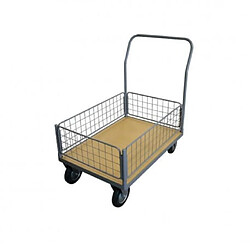 Chariot de manutention - plateau en bois - 4 dossiers bas - 500 kg