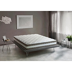 Avis Autrement Talamo Italia Matelas double de luxe, Made in Italy, Matelas amovible en mousse à mémoire de forme et Gel Waterfoam, Anti-acarien et Hypoallergénique, cm 180x200 h27