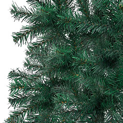 Acheter vidaXL Arbre de Noël artificiel d'angle LED et boules Vert 240 cm PVC