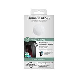 Force Glass Kit accessoires smartphone Verre trempé Gamme Privé pour iPhone 14 Pro Max