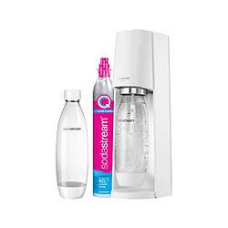 SodaStream 1012811310 Machine à Soda 1L Pétillante avec Bouteille d'Eau Réutilisable Sans BPA de Gazéification Blanc