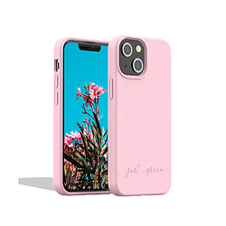 BIGBEN Coque iPhone 13 mini Natura Baby Pink - Eco-conçue Just Green