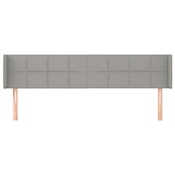 Avis Maison Chic Tête de lit scandinave avec oreilles,meuble de chambre Gris clair 163x16x78/88 cm Tissu -MN39662