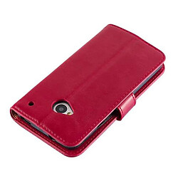 Cadorabo Coque HTC ONE M7 Etui en Rouge