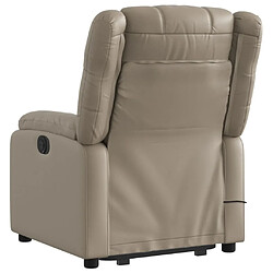 Acheter Maison Chic Fauteuil Relax pour salon, Fauteuil inclinable de massage électrique cappuccino similicuir -GKD46495