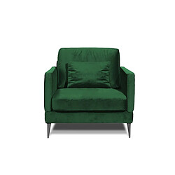 MAISON AUBERTIN Fauteuil Splendido Velours Vert 1 Place