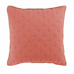 Paris Prix Housse de Coussin Mellow 40x40cm Terracotta & Blanc