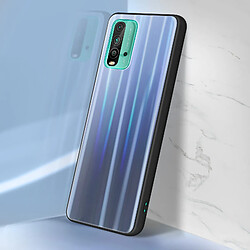 Acheter Avizar Coque Redmi 9T et Poco M3 Bi-matière Holographique Brillant Bleu nuit