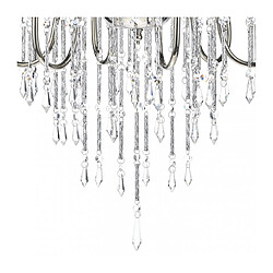 Acheter Luminaire Center Suspension Daniella nicke poli et cristal 6 ampoules