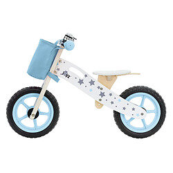 Vélo d'exercice pour enfants à partir de 2 ans 85x54 cm bleu clair en bois Joyz