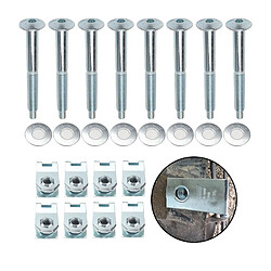 Avis Ensemble de 8 Boulons, Rondelles, Capturé Noix, Camion Lit Matériel de Montage Kit pour W708605-S436