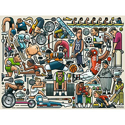 Puzzle Large format: Athletic Fit 750 elements