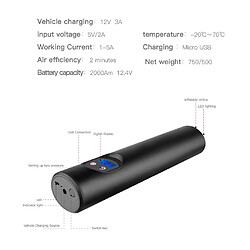 Avis Pompe à Air Sans Fil Avec Pompe à Pneus Batterie 2000Am Pour Moto Vélo Multi Usage