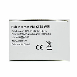 Hub Internet PNI CT25WIFI pour tÃªte thermostatique PNI CT25T; pour le contrÃ´le de la tempÃ©rature des radiateurs de l'application mobile Tuya Smart; l'intÃ©gration dans des scÃ©narios et l'au pas cher